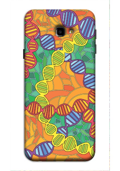 Deste Samsung Galaxy J4 Plus Kılıf Dna Baskılı Desenli Silikon Kılıf A++-8113