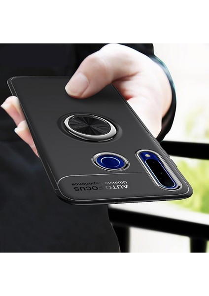 Huawei P40 Lite E Kılıf Yüzüklü Manyetik Ravel Silikon
