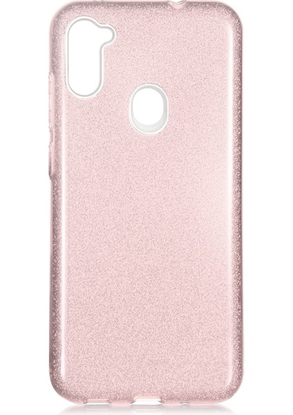 Samsung Galaxy A11 Kılıf Simli Parlak Shinning Silikon