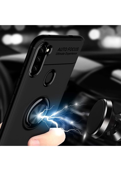 Galaxy A11 Kılıf Yüzüklü Manyetik Ravel Silikon fırsatları