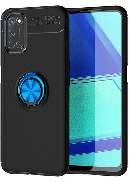 Oppo A52 Kılıf Yüzüklü Manyetik Ravel Silikon