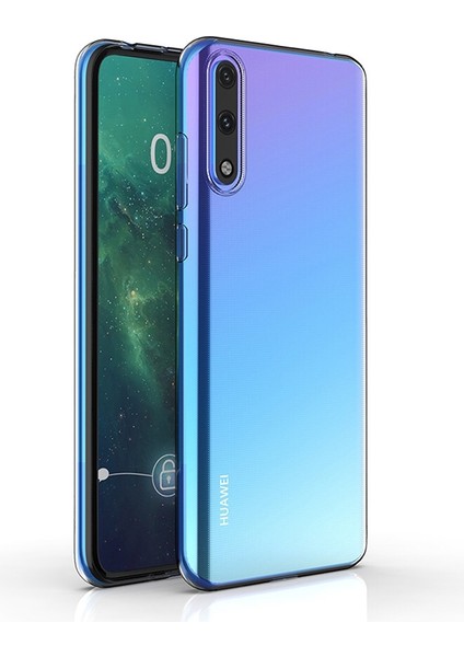 Huawei Y8P Kılıf Ultra Ince Şeffaf Silikon