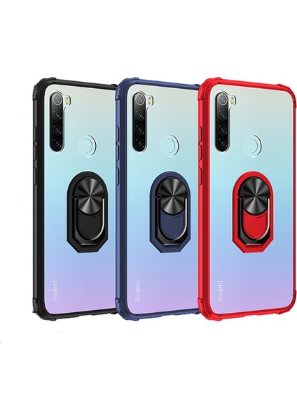 Xiaomi Redmi Note 8 Kılıf Silikon Kenarlı Yüzüklü Manyetik Mola Kapak fiyatları