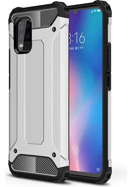 Xiaomi Mi 10 Lite Kılıf Çift Katmanlı Armour Case