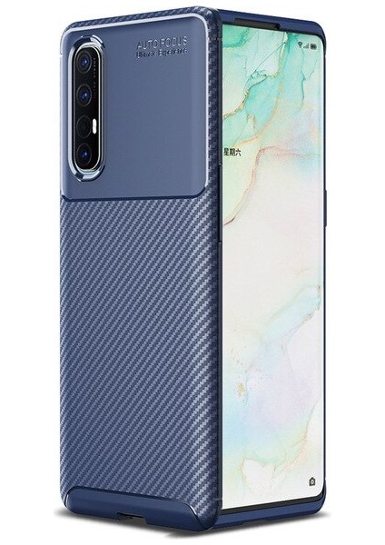 Oppo A91 Kılıf Karbon Desenli Lux Negro Silikon