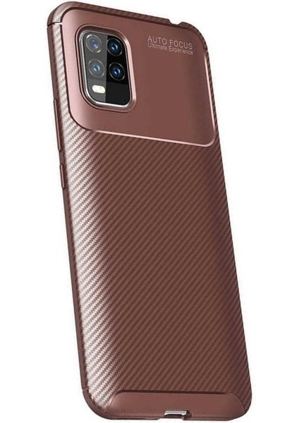 Xiaomi Mi 10 Lite Kılıf Karbon Desenli Lux Negro Silikon