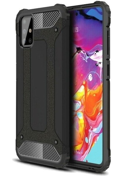 Samsung Galaxy A31 Kılıf Çift Katmanlı Armour Case