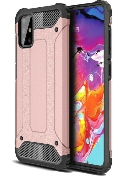 Samsung Galaxy A31 Kılıf Çift Katmanlı Armour Case