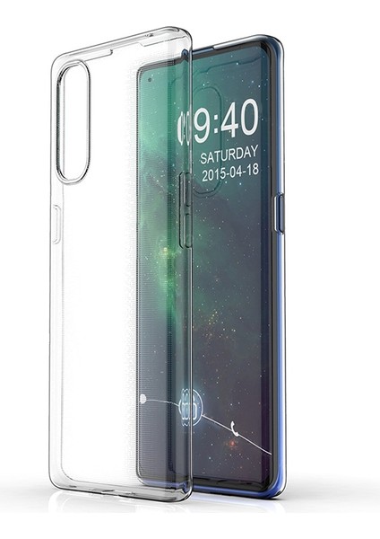 Oppo A91 Kılıf Ultra Ince Şeffaf Silikon