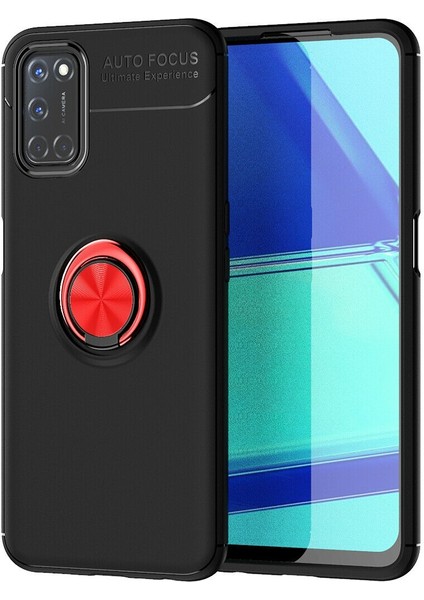 Oppo A52 Kılıf Yüzüklü Manyetik Ravel Silikon