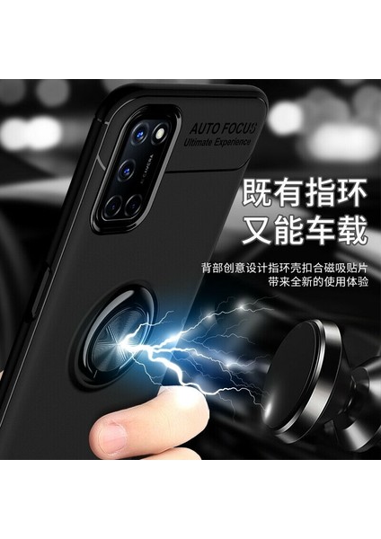 Oppo A52 Kılıf Yüzüklü Manyetik Ravel Silikon fırsatları