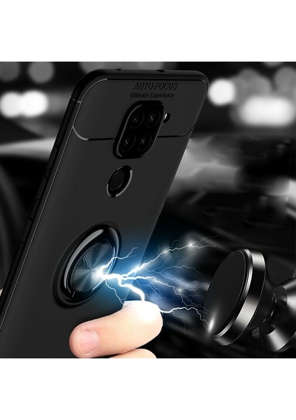 Xiaomi Redmi Note 9 Kılıf Yüzüklü Manyetik Ravel Silikon fırsatları