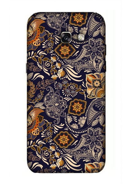 Deste Samsung Galaxy A5 2017 Kılıf Kahverengi Baskılı Desenli Silikon Kılıf A++-8092