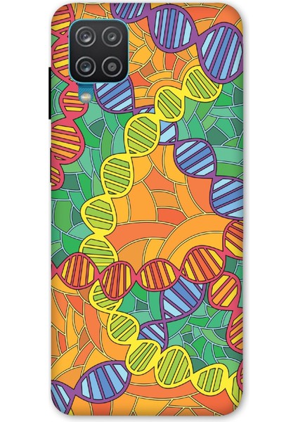 Deste Samsung Galaxy A42 Kılıf Dna Baskılı Desenli Silikon Kılıf A++-8113