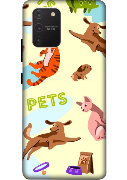 Samsung Galaxy S10 Lite Kılıf Baskılı Desenli A++ Silikon - 8505