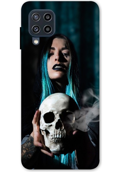 Samsung Galaxy M22 Kılıf Nefret Desenli Hd Baskılıf Silikon Kılıf - Nefret