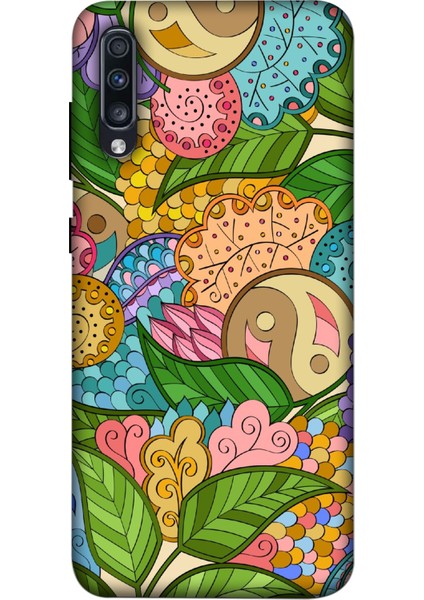 Samsung Galaxy A70 Kılıf Baskılı Desenli A++ Silikon - 8504