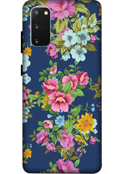 Deste Samsung Galaxy S20 Kılıf Karışık Çiçek Baskılı Desenli Silikon Kılıf A++-8170
