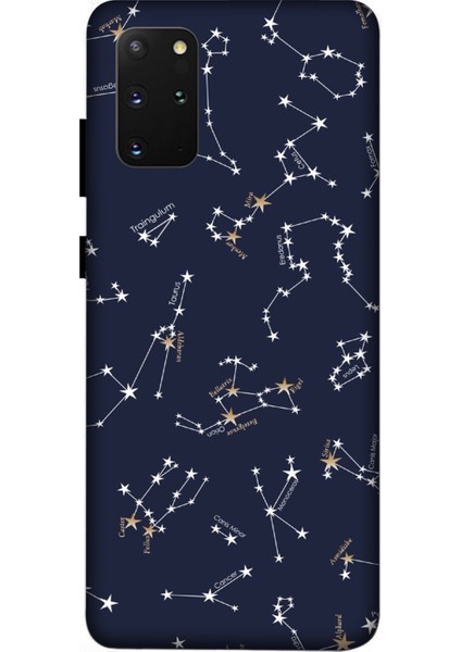 Deste Samsung Galaxy S20 Plus Kılıf Yıldızlar Baskılı Desenli Silikon Kılıf A++-8266
