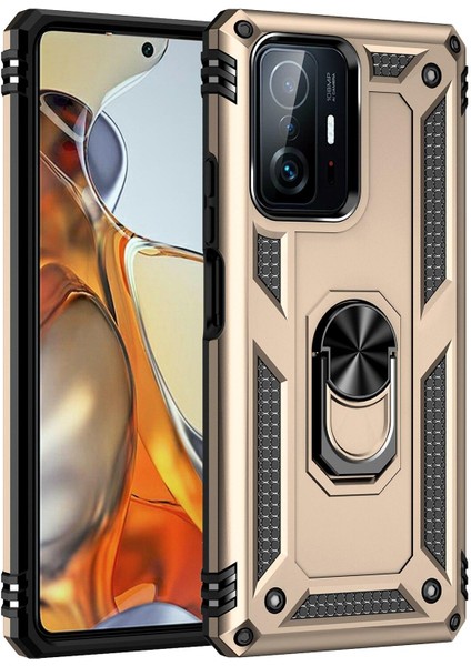 Xiaomi Mi 11T Pro Kılıf Ultra Korumalı Yüzüklü Standlı Manyetik Vega Kapak