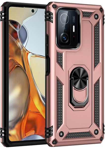 Xiaomi Mi 11T Pro Kılıf Ultra Korumalı Yüzüklü Standlı Manyetik Vega Kapak