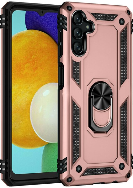 Samsung Galaxy A13 Kılıf Ultra Korumalı Yüzüklü Standlı Manyetik Vega Kapak