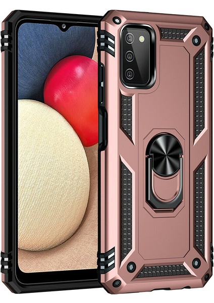 Samsung Galaxy A03S Kılıf Ultra Korumalı Yüzüklü Manyetik Standlı Vega Kapak