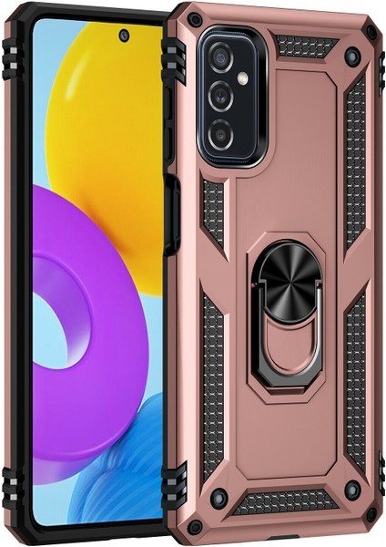 Samsung Galaxy M52 Kılıf Ultra Korumalı Yüzüklü Manyetik Standlı Vega Kapak