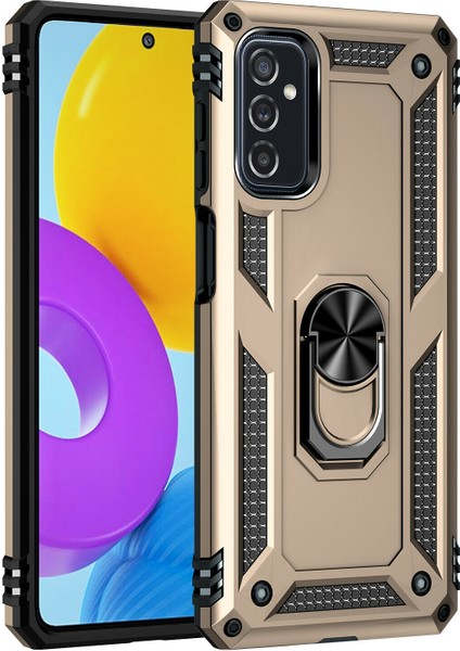 Samsung Galaxy M52 Kılıf Ultra Korumalı Yüzüklü Manyetik Standlı Vega Kapak