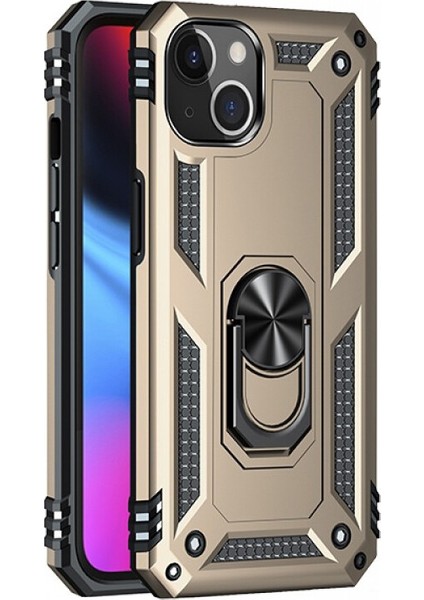 Apple Iphone 13 Mini Kılıf Ultra Koruma Yüzüklü Manyetik Vega Kapak
