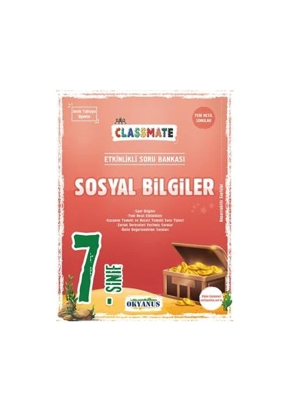 Okyanus Yayınları 7. Sınıf Classmate Sosyal Bilgiler Etkinlikli Soru Bankası