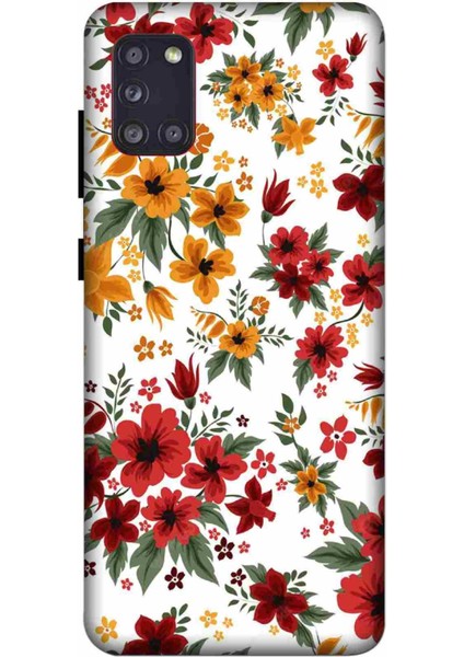 Samsung Galaxy A31 Kılıf Baskılı Çiçekli Desenli Zipax A++ Silikon - 2093