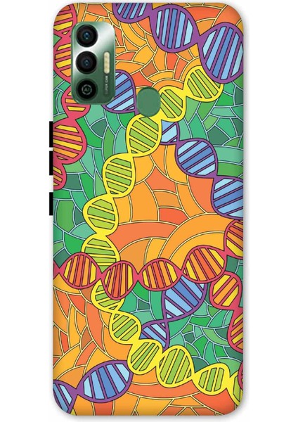 Tecno Spark 7t Kılıf Dna Desenli Hd Baskılıf Silikon Kılıf - 8113