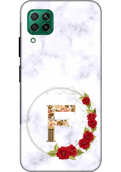 Huawei P40 Lite Kılıf Baskılı F Harfi Desenli Zipax A++ Silikon - 2077