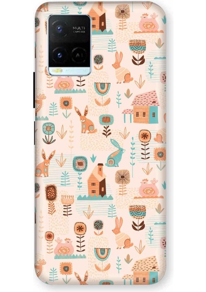 Vivo Y33S 4g Kılıf Minyatür Hayat Desenli Hd Baskılıf Silikon Kılıf - Minyaturhayat