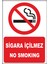 Uyarı ve Yönlendirme Levhaları " Sigara Içilmez No Smoking" 25X35CM Dekota Levha 1