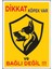 Uyarı ve Yönlendirme Levhaları " Dikkat Köpek Var ve Bağlı Değil" 25X35CM Dekota Levha 1