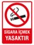 Sigara Içmek Yasaktır Uyarı Levhası 15X21 cm 1