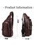Erkekler Çok Fonksiyonlu Crossbody Çanta Kahve 2
