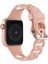 Apple Watch 7 45MM / 6 & Se & 5 & 4 44MM / 3 & 2 ve 1 42MM Için Kayış Pembe 2