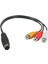 S-Video (7 Pin) Erkek - 3 Rca Rgb Dişi Kablo Video Adaptörü 1