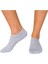 Meguca Socks Unisex Bambu Dikişsiz Patik Çorap Gri Renk 10 Çift 2