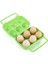 2 Pcs Taşınabilir Sap 6 Yumurta Plastik Konteyner Yumurta Saklama Kutusu Kılıfı Yeşil (Yurt Dışından) 2