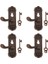 16PCS Minyatür Sağ Sol Kol Kilitleri Anahtarlarla 12. Dollhouse Bronz (Yurt Dışından) 4