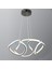 Orta Simetrik Burgulu Siyah LED Avize Md6 1
