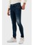 Pamuklu Yırtık Detaylı Normal Bel Skinny Fit Jeans Erkek Kot Pantolon 629DSK003 3