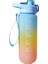 Yeni 1100ML Üç Renkli Gökkuşağı Gradyan Renk Büyük Kapasiteli Saman Su Bardağı(Yurt Dışından) 1