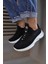 Sneakers Ayakkabı 065 Siyah Süet (Beyaz Taban) 2