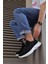 Sneakers Ayakkabı 065 Siyah Süet (Beyaz Taban) 3