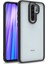 Xiaomi Redmi Note 8 Pro Kılıf Renkli Silikon Kenarlı Arkası Şeffaf Flora Kapak 1